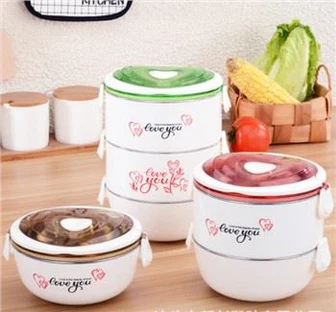 İstiflenebilir Tiffin Bento Öğle Yemeği Kutusu